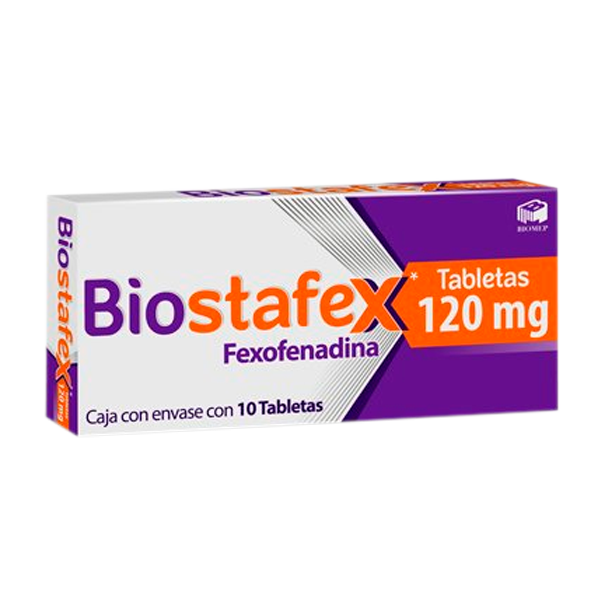 FEXOFENADINA BIOSTAFEX 120MG TAB C10