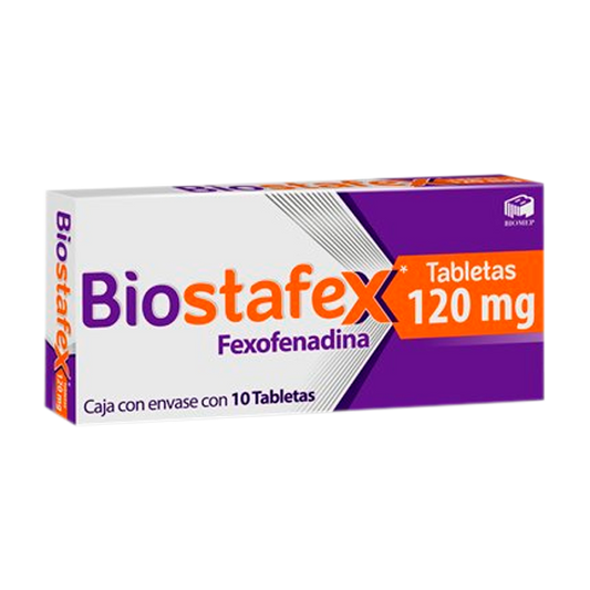 FEXOFENADINA BIOSTAFEX 120MG TAB C10