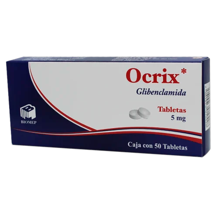 OCRIX 5 MG  C  50 TAB Glibenclamida