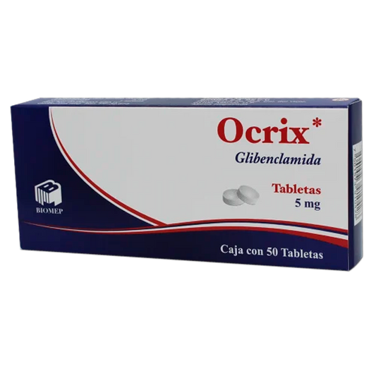 OCRIX 5 MG  C  50 TAB Glibenclamida