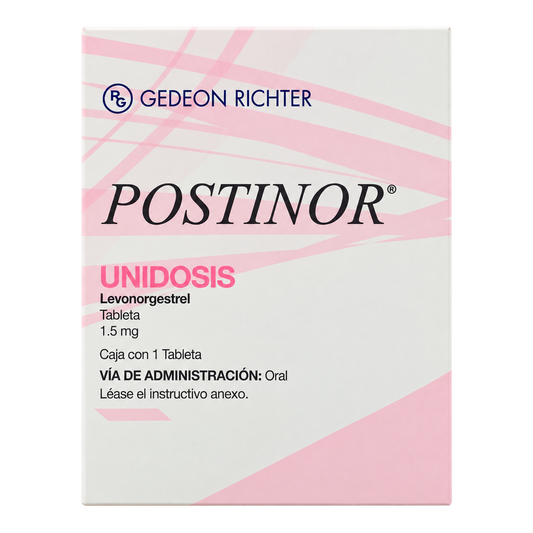 POSTINOR2 UNIDOS 1 5MG TAB 1 — fondo transparente, formato 1:1