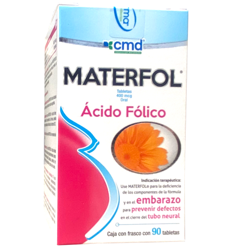 MATERFOL 400 MG C 90 Acido Folico