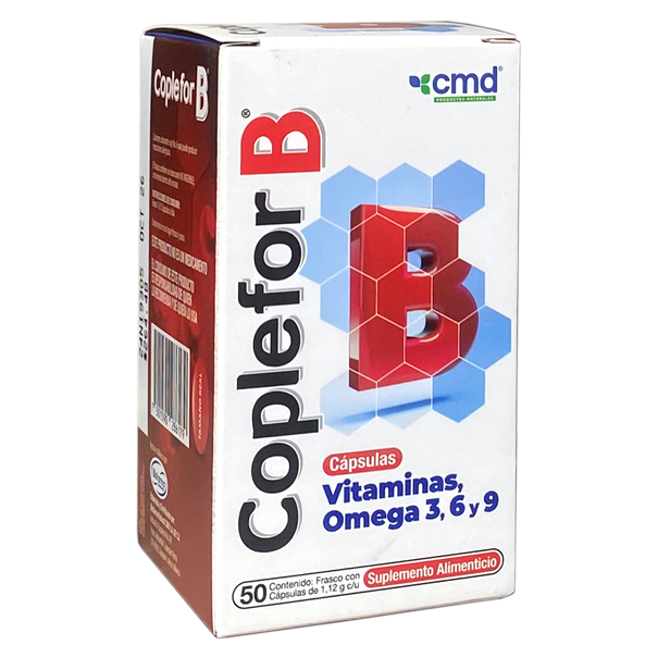 COPLEFOR B 50 C Ac Folico Omega 3  6  9 Vit B1  2  3  5  B6  B12