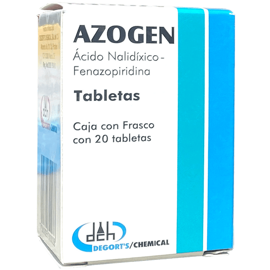 AZOGEN TAB 20 Acido Nalidixico  Fenazopiridina