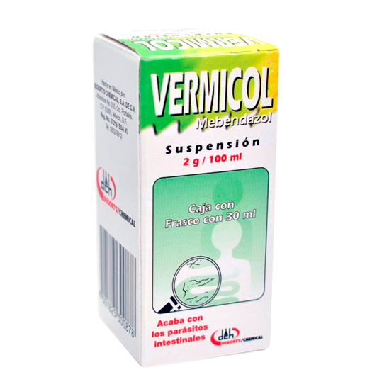 MEBENDAZOL VERMICOL 2G SUSP 30ML