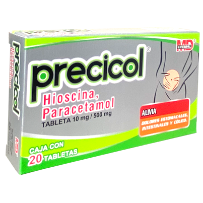PRECICOL T 20 Butilhioscina Paracetamol