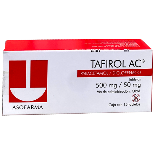 TAFIROL AC 500 50 MG TAB 15 280