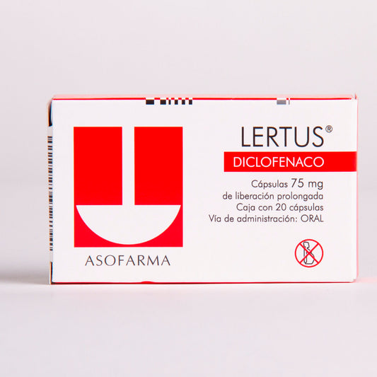 LERTUS 75 MG CAPS 20