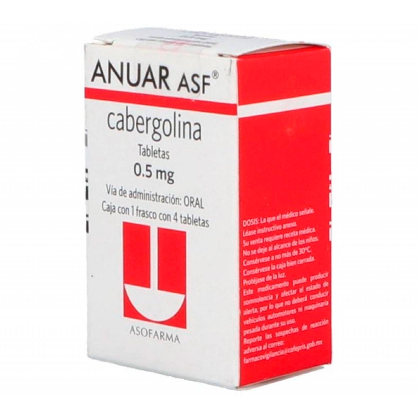 ANUAR ASF 0 5 MG CPR 4