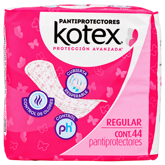 PANTY PROT KOTEX REGULAR 44 — fondo transparente, formato 1:1