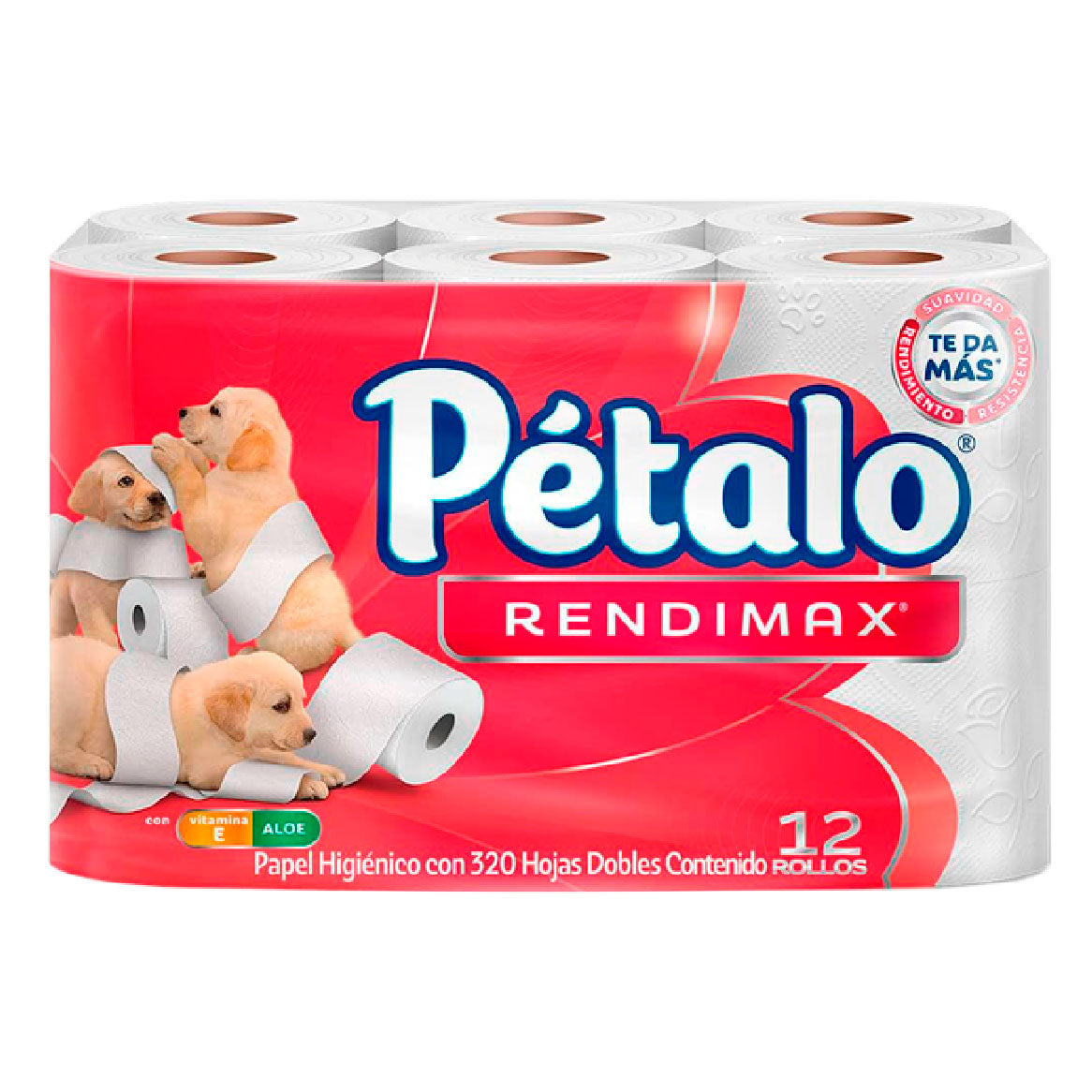 PAPEL HIG PETALO RENDIMAX 320 HOJAS 12 ROLLOS