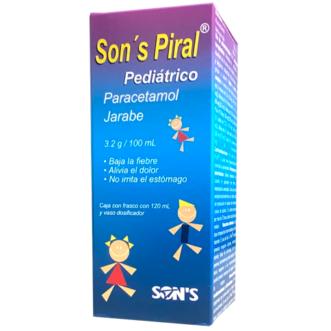 PARACETAMOL SONSPIRAL JBE INF 120 ML