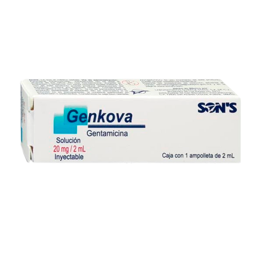 GENTAMICINA GENKOVA  20 MG 2ML