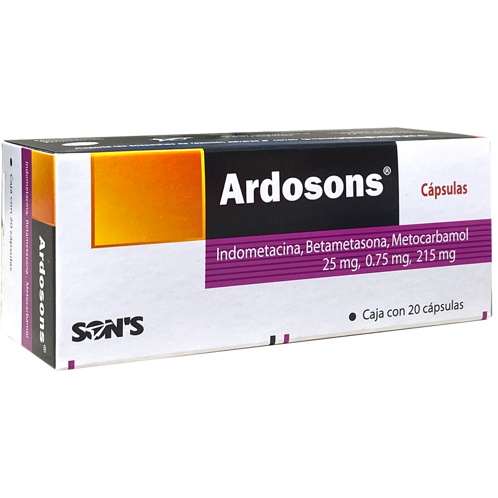 ARDOSONS  CAPS C 20 Betametasona Indometacina Metocarbamol