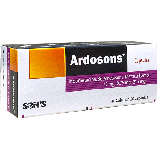 ARDOSONS  CAPS C 20 Betametasona Indometacina Metocarbamol