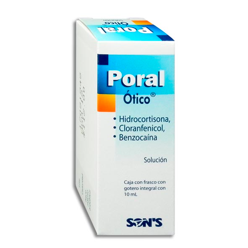 PORAL SOL 10ML OT Benzocaina Cloranfenicol  Hidrocortisona