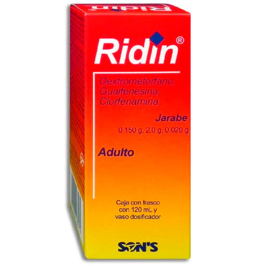 CLORFENAMINA DEXTROMETORFANO GUAIFENISINA RIDIN SUSP 120 ML
