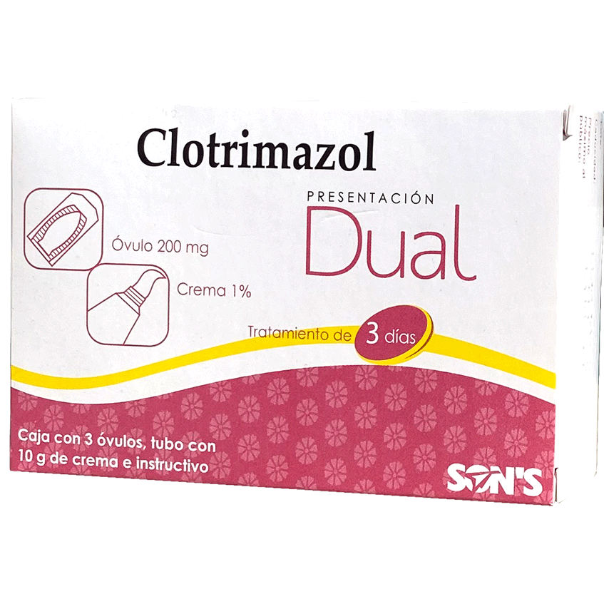 CLOTRIMAZOL V DUAL C 3 OV CRA 10G Clotrimazol