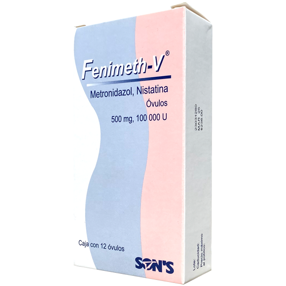 METRONIDAZOL NISTATINA 12 OVULOS FENIMETH V
