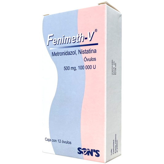 FENIMETH V 12 OVULOS Metronidazol Nistatina