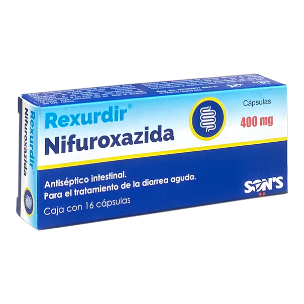 REXURDIR 16 CAPS 400 MG