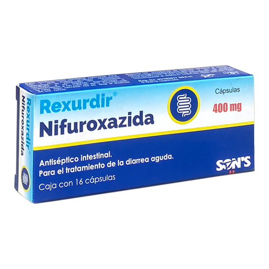 REXURDIR 16 CAPS 400 MG
