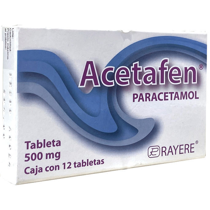 ACETAFEN 500MG C 12 TABS Paracetamol