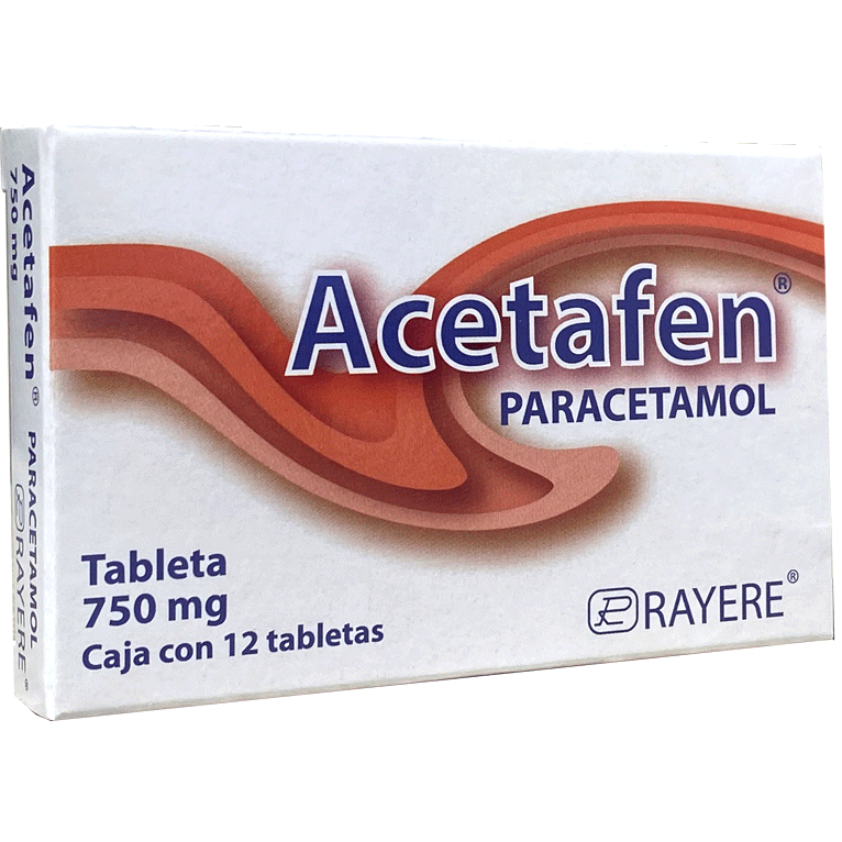 ACETAFEN 750MG C 12 TAB Paracetamol