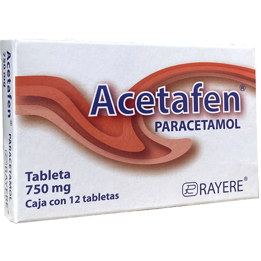 ACETAFEN 750MG C 12 TAB Paracetamol