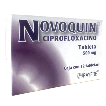 CIPROFLOXACINO NOVOQUIN 500 MG C 12 TAB