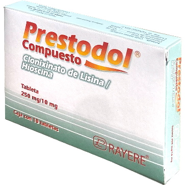 PRESTODOL COMP C 10 TAB Butilhioscina  Clonixinato De Lisina
