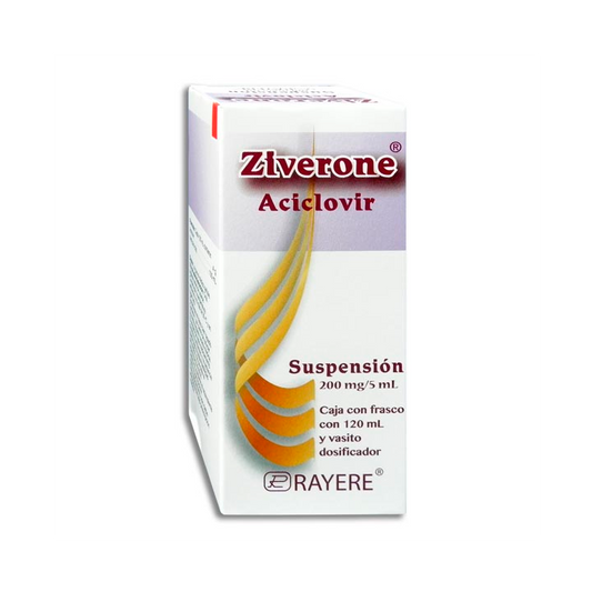 ZIVERONE SUSP 120 MG Aciclovir