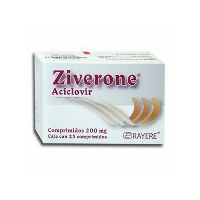 ACICLOVIR ZIVERONE  200 MG  C 25