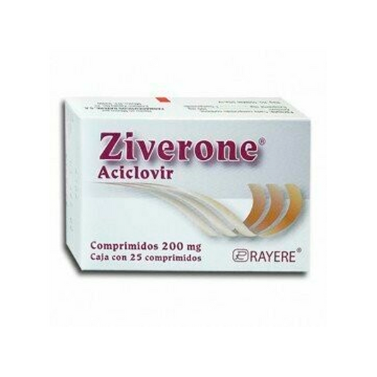 ACICLOVIR ZIVERONE  200 MG  C 25