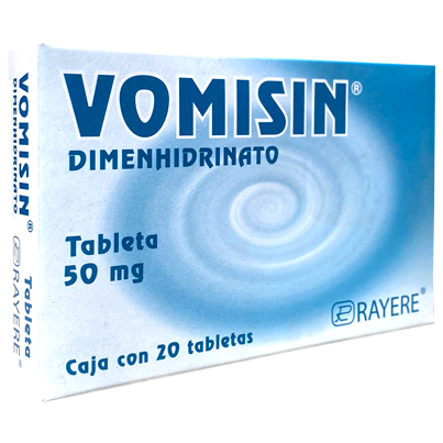 VOMISIN 50 MG TAB 20 Dimenhidrinato
