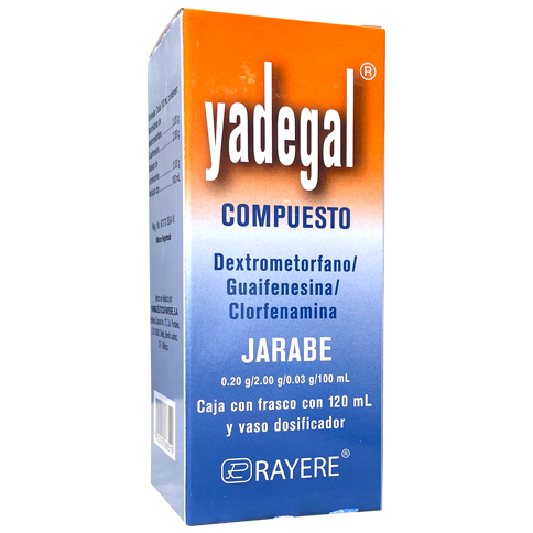 YADEGAL COMP SOL 120ML Clorfenamina Dextrometorfano Guaifenesina