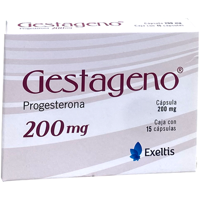 GESTAGENO 200 MG CAPS 15