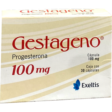 GESTAGENO 100 MG CAPS 30