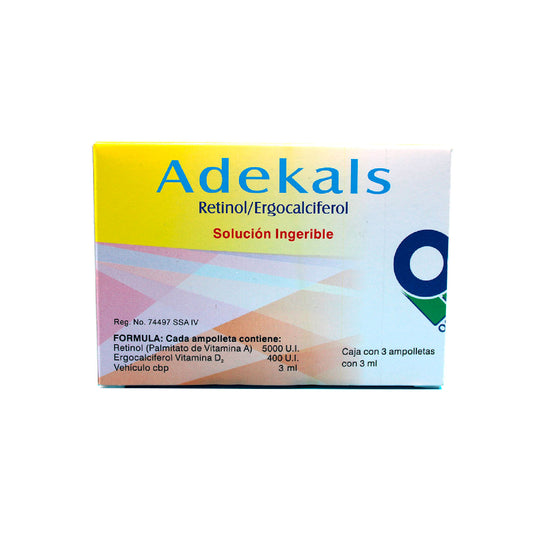 RETINOL ERGOCALCIFEROL AMP C 3 ADEKALS