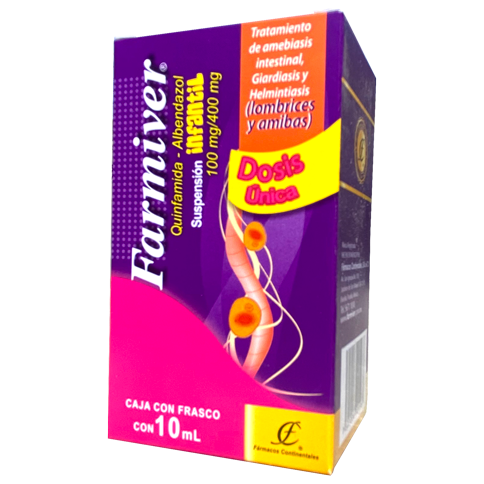 FARMIVER  100MG 400MG SUSP 10ML INF