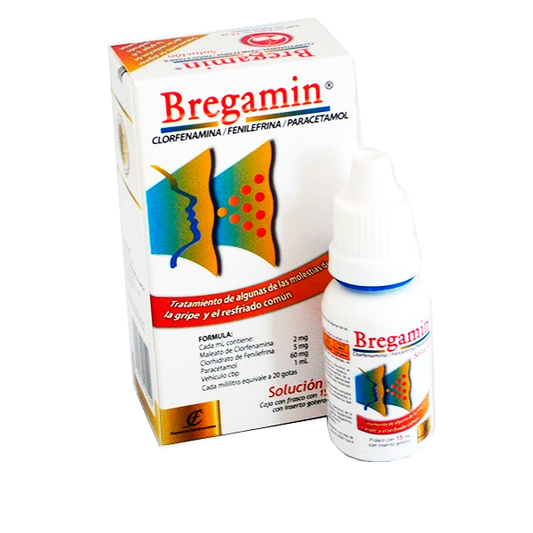 CLORFENAMINA FENILEFRINA PARACETAMOL BREGAMIN SOL 15ML
