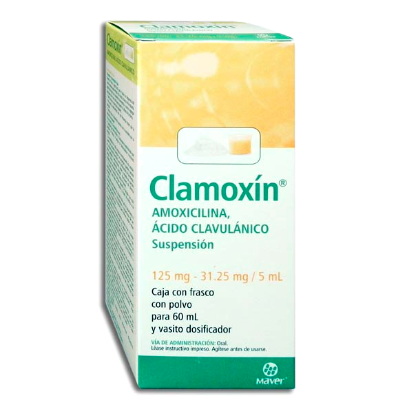 AMOXICILINA AC CLAV CLAMOXIN SUSP 125 31 25 MG  C 60 ML