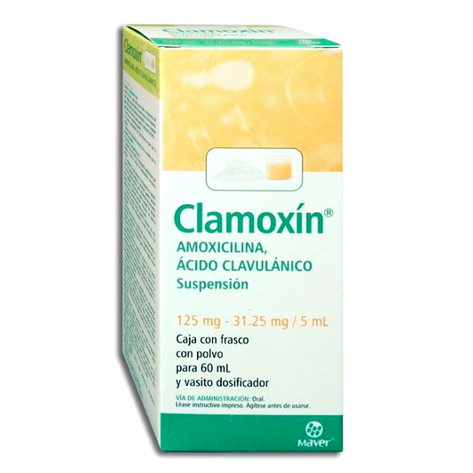AMOXICILINA AC CLAV CLAMOXIN SUSP 125 31 25 MG  C 60 ML