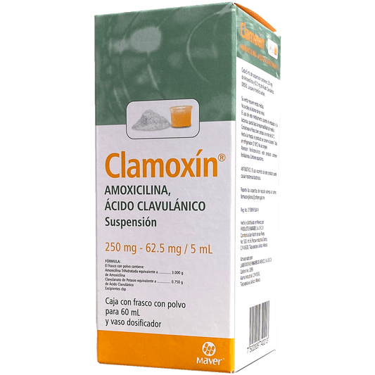 CLAMOXIN SUSP 250 62 5 MG  P 60 MLAmoxicilina Ac Clavul