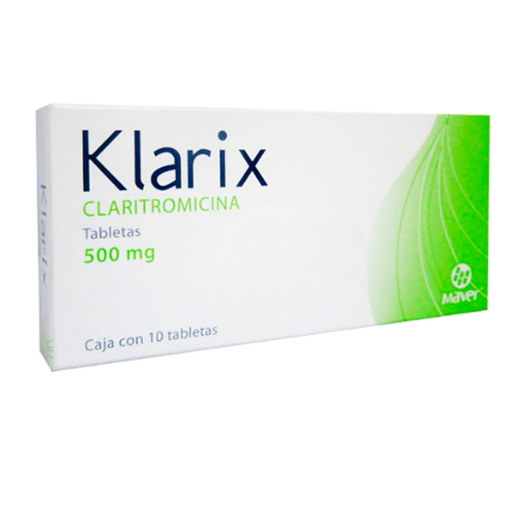 CLARITROMICINA T 10 500MG ANT KLARIX