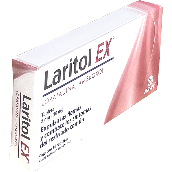 LARITOL EX TAB 5 30MG C 10 Ambroxol Loratadina