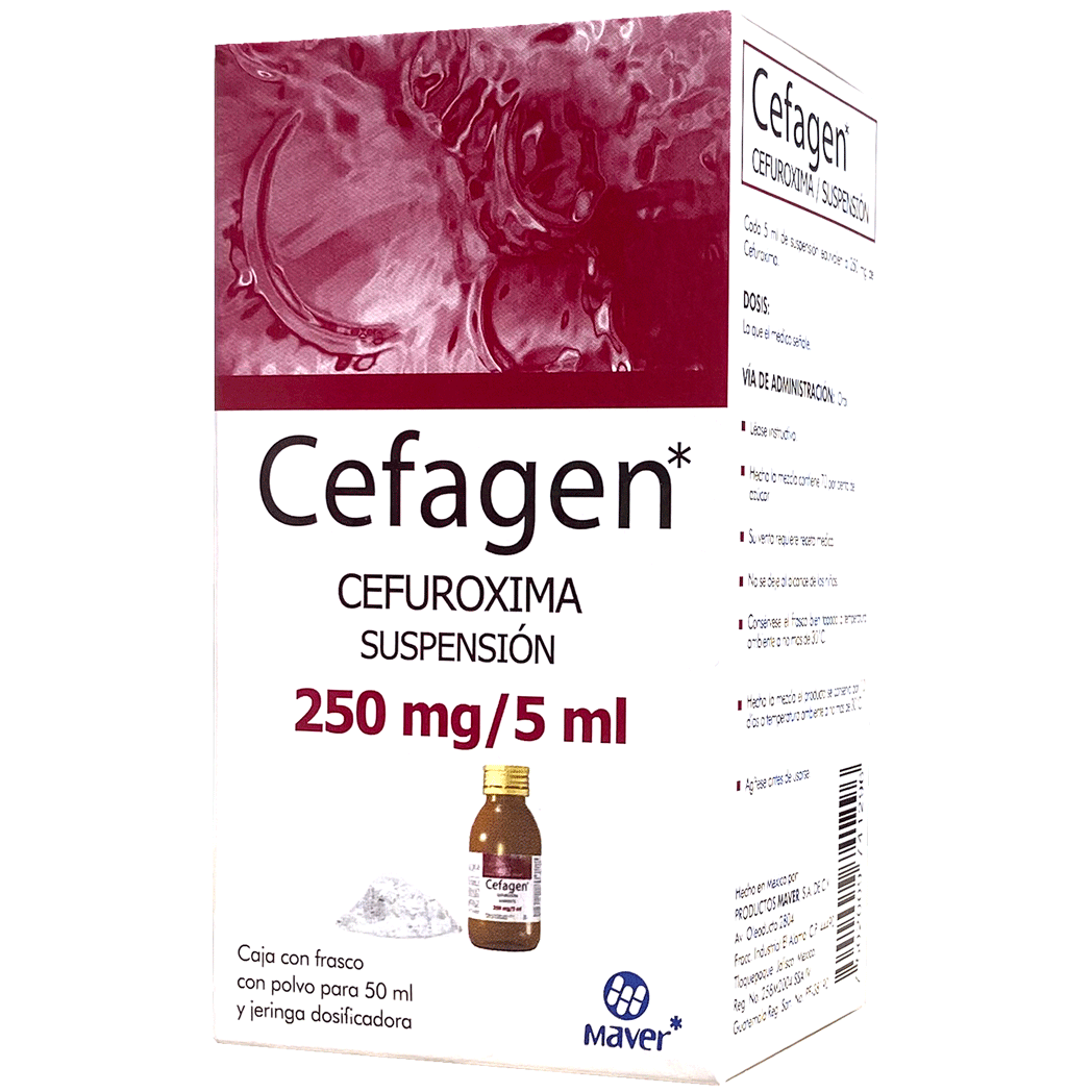 CEFAGEN SUSP  250 MG Cefuroxima