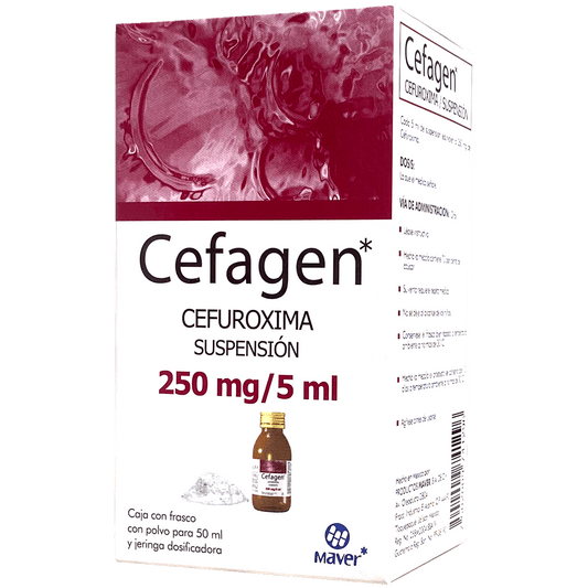 CEFAGEN SUSP  250 MG Cefuroxima