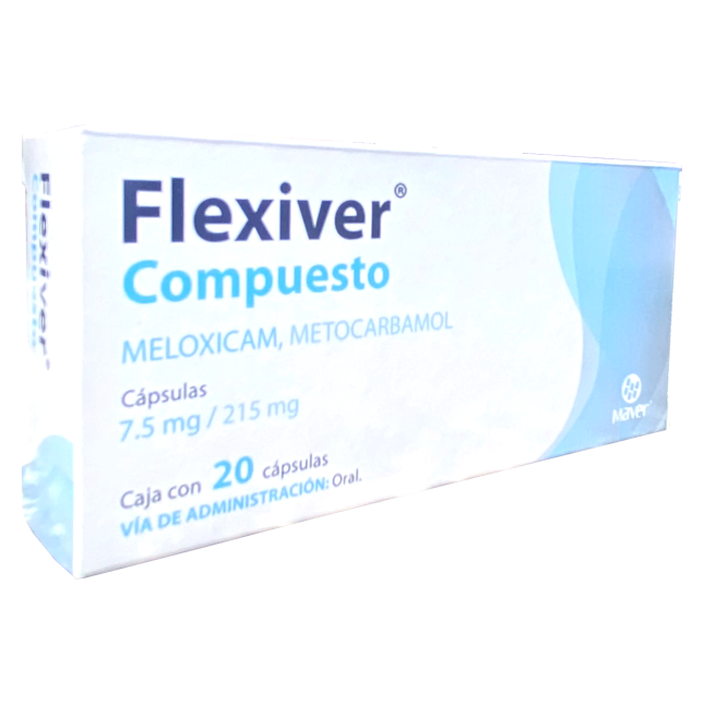 MELOXICAM METOCARBAMOL FLEXIVER COMP 20 CAPS 7 5 215M
