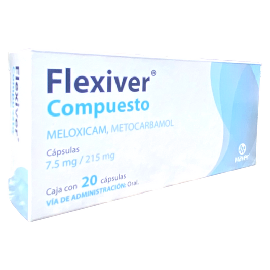 MELOXICAM METOCARBAMOL FLEXIVER COMP 20 CAPS 7 5 215M